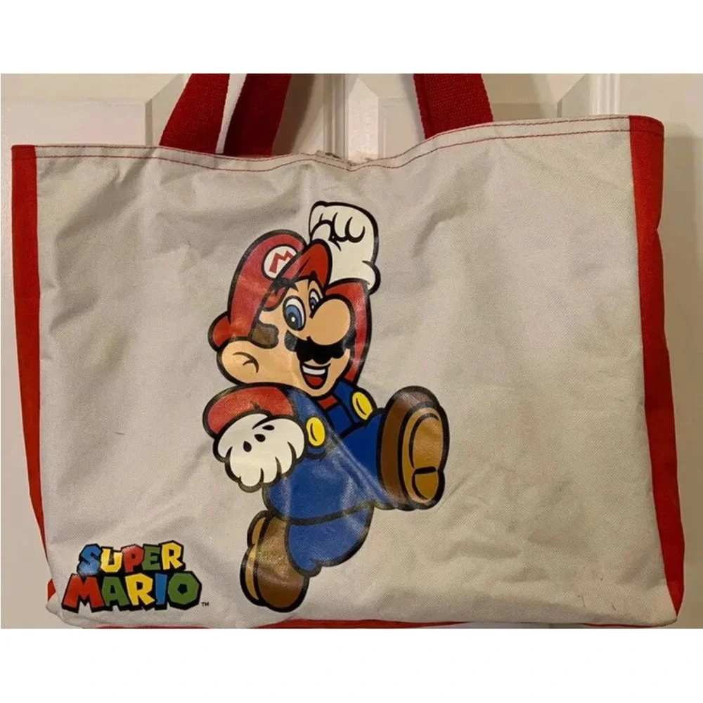 Super‎ Mario Tote Bag with Red Handles had controller gear